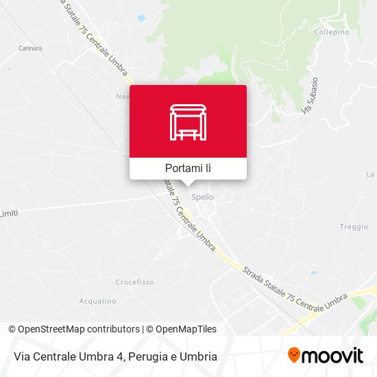 Mappa Via Centrale Umbra 4
