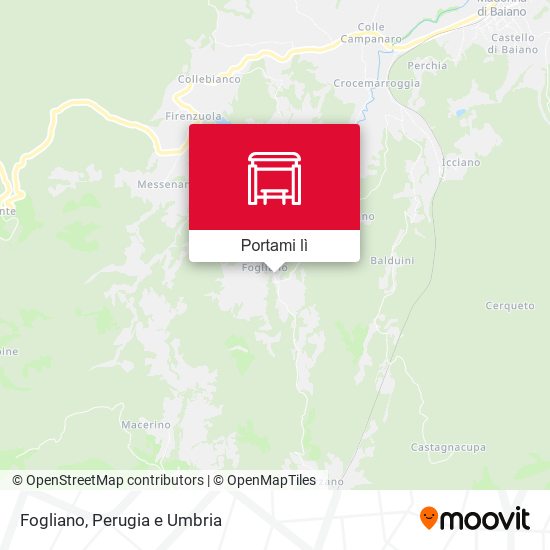 Mappa Fogliano