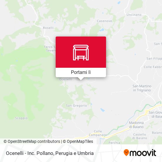 Mappa Ocenelli - Inc. Pollano