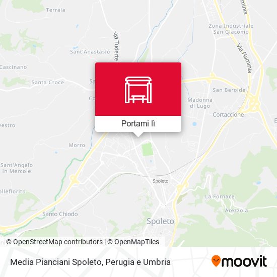 Mappa Media Pianciani Spoleto