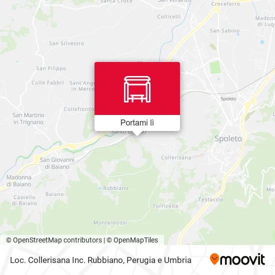 Mappa Loc. Collerisana Inc. Rubbiano