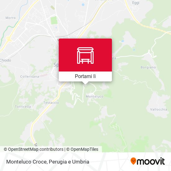 Mappa Monteluco Croce