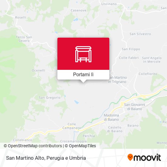 Mappa San Martino Alto