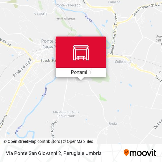 Mappa Via Ponte San Giovanni 2
