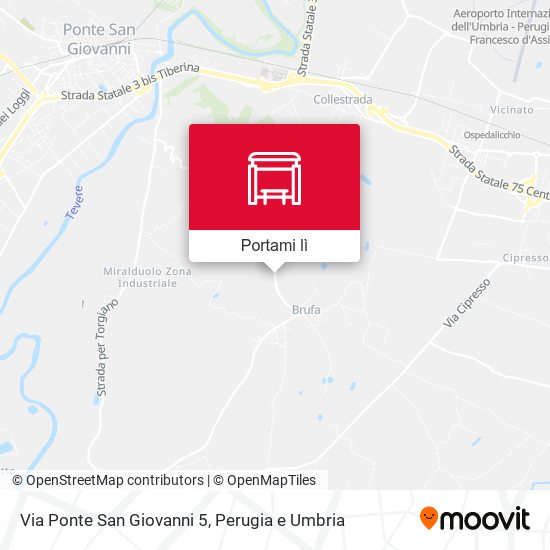 Mappa Via Ponte San Giovanni 5