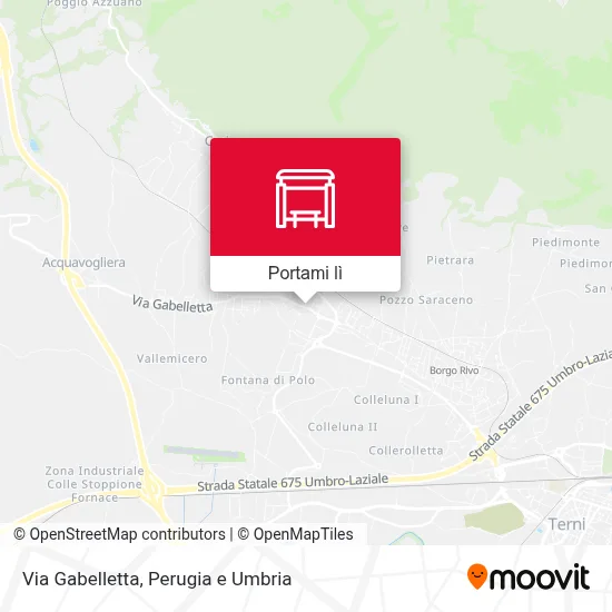 Mappa Via Gabelletta