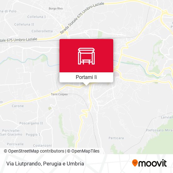 Mappa Via Liutprando