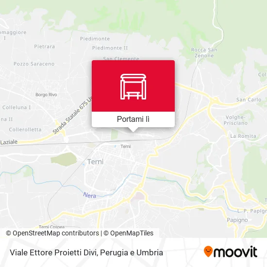 Mappa Viale Ettore Proietti Divi