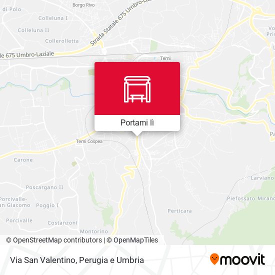 Mappa Via San Valentino