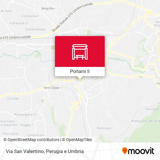 Mappa Via San Valentino