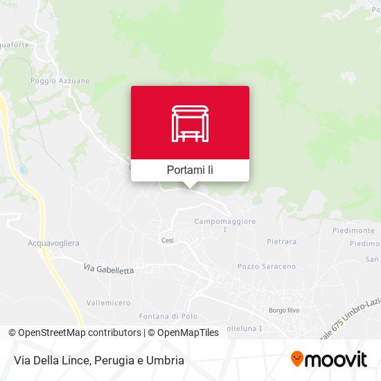 Mappa Via Della Lince