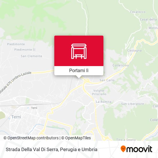 Mappa Strada Della Val Di Serra
