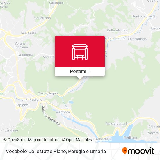 Mappa Vocabolo Collestatte Piano