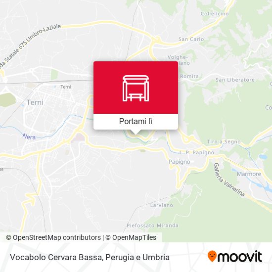 Mappa Vocabolo Cervara Bassa