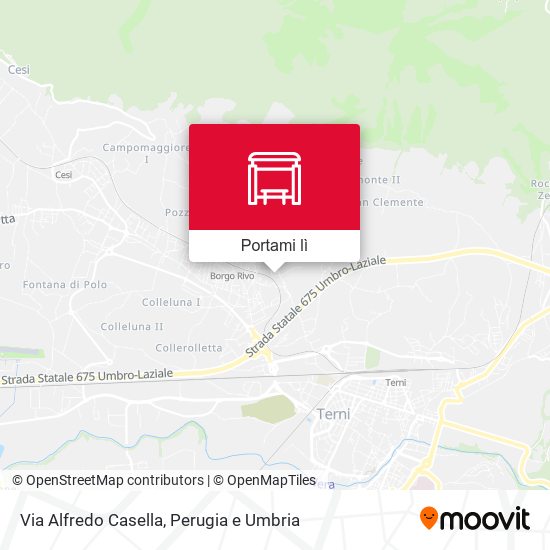 Mappa Via Alfredo Casella