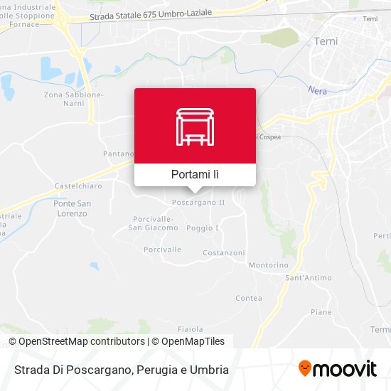 Mappa Strada Di Poscargano