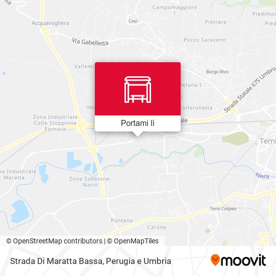 Mappa Strada Di Maratta Bassa