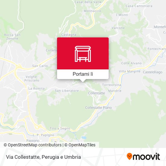Mappa Via Collestatte
