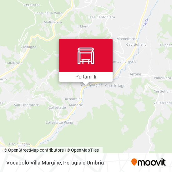 Mappa Vocabolo Villa Margine