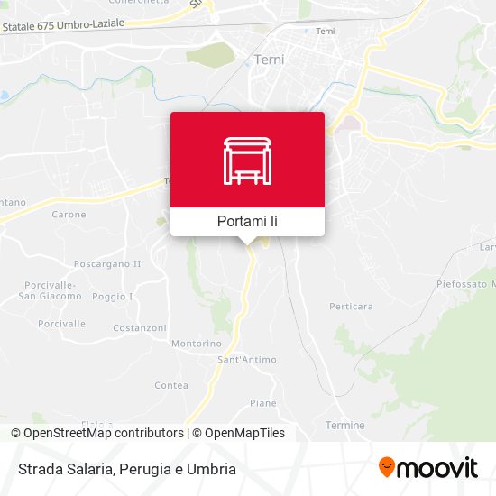 Mappa Strada Salaria