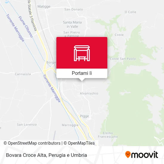Mappa Bovara Croce Alta