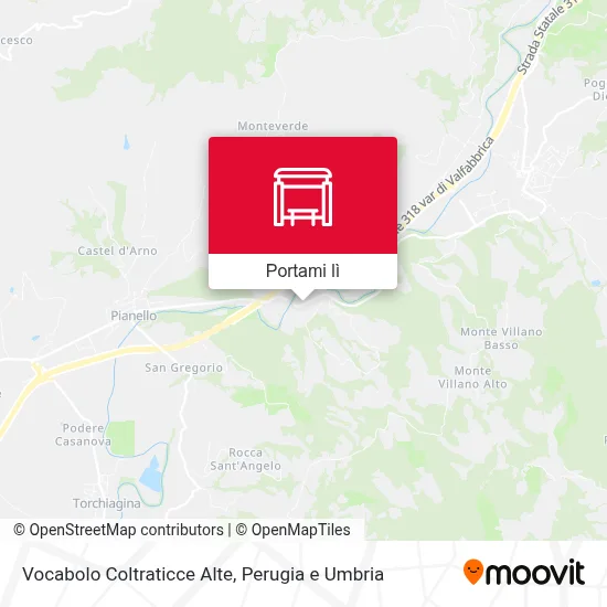 Mappa Vocabolo Coltraticce Alte