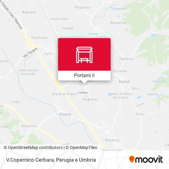 Mappa V.Copernico Cerbara