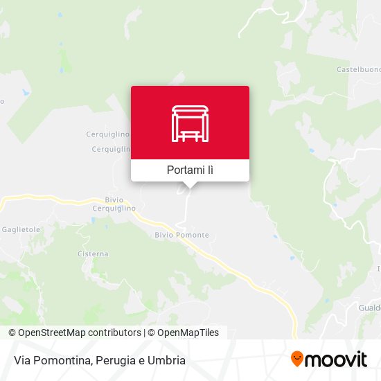 Mappa Via Pomontina