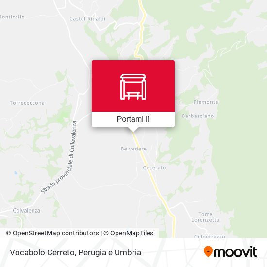 Mappa Vocabolo Cerreto