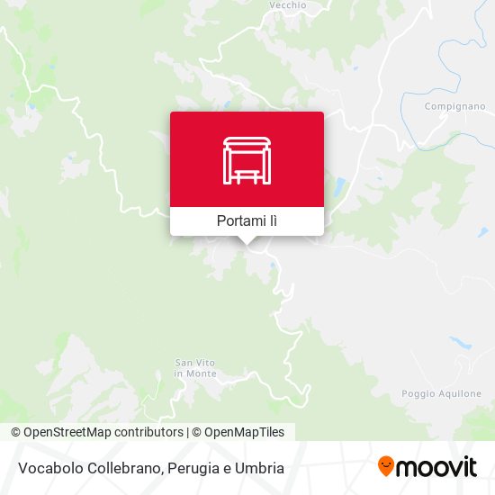 Mappa Vocabolo Collebrano