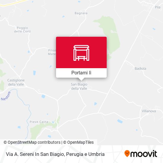 Mappa Via A. Sereni In San Biagio