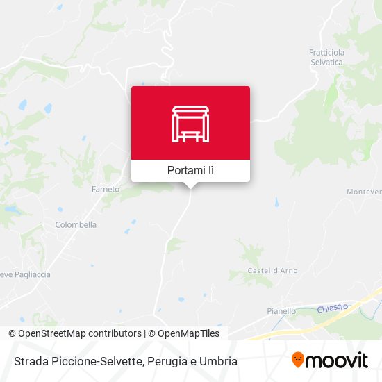 Mappa Strada Piccione-Selvette