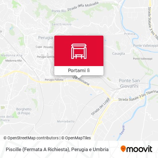 Mappa Piscille (Fermata A Richiesta)