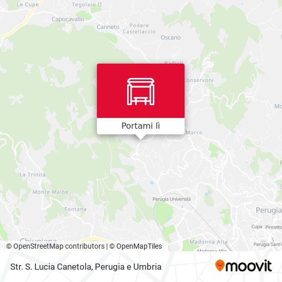 Mappa Str. S. Lucia Canetola