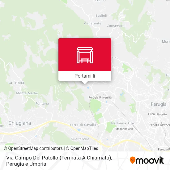 Mappa Via Campo Del Patollo (Fermata A Chiamata)