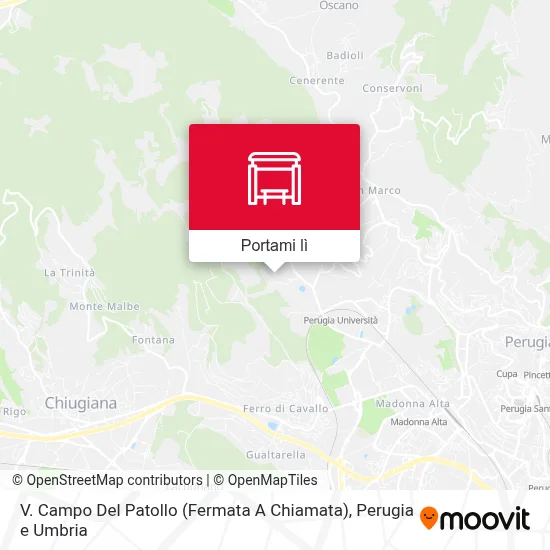 Mappa V. Campo Del Patollo (Fermata A Chiamata)