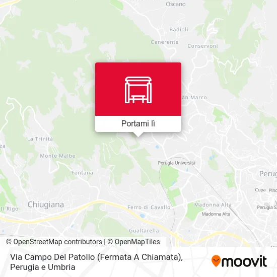 Mappa Via Campo Del Patollo (Fermata A Chiamata)