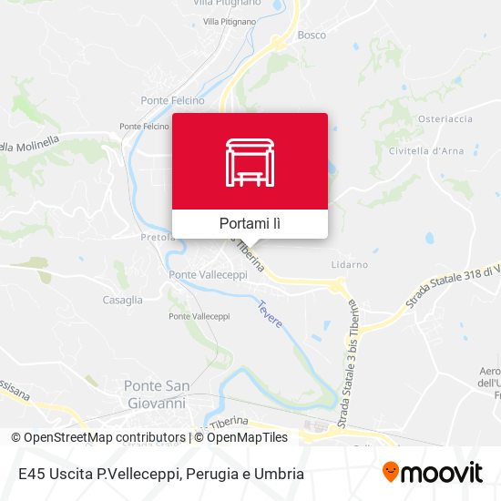 Mappa E45 Uscita P.Velleceppi