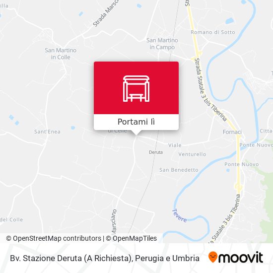 Mappa Bv. Stazione Deruta (A Richiesta)