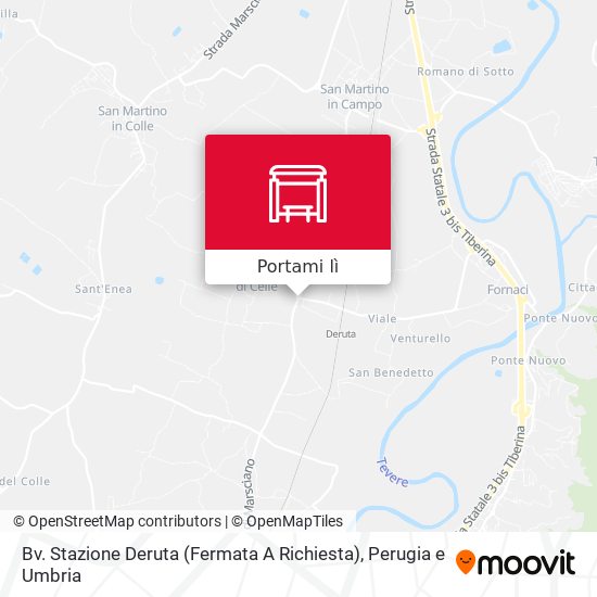 Mappa Bv. Stazione Deruta (Fermata A Richiesta)