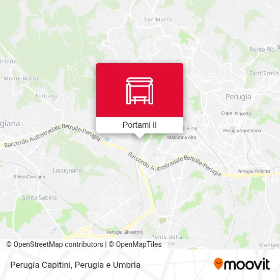 Mappa Perugia Capitini