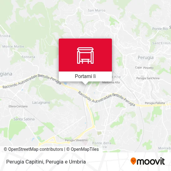 Mappa Perugia Capitini