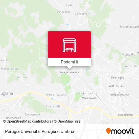 Mappa Perugia Università