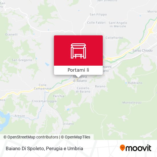 Mappa Baiano Di Spoleto