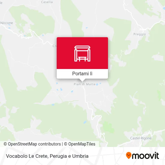 Mappa Vocabolo Le Crete