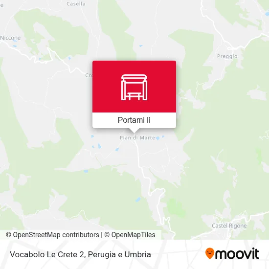 Mappa Vocabolo Le Crete 2