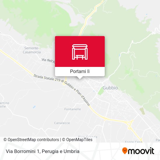 Mappa Via Borromini 1