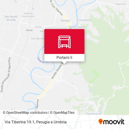 Mappa Via Tiberina 19.1