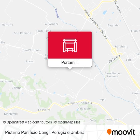 Mappa Pistrino Panificio Cangi