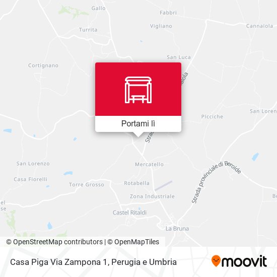 Mappa Casa Piga  Via Zampona 1